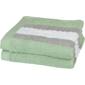 Полотенца Harmony 100% хлопок, структура с высоким и низким ворсом, множество цветов Ross, Piniengrün