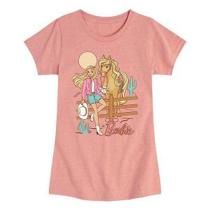 Футболка с принтом Girls 7-16 desert cowgirl Barbie, Desert Pink