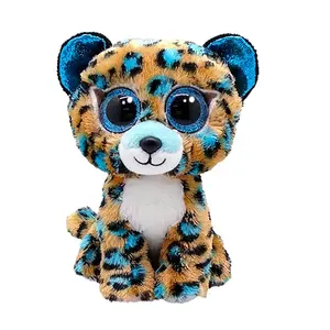 Плюш среднего размера Beanie Boo Cobalt Blue Leopard Ty, 1 UD