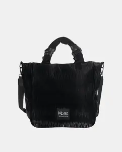 Сумка-тоут из нейлона на молнии Kbas, черный