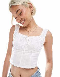 Корсетный топ Cotton On Cara белого цвета Cotton:On