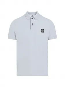 Поло с нашивкой Stone Island, серый