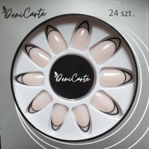 Типсы для искусственных ногтей с клеем, 24 шт. Deni Carte
