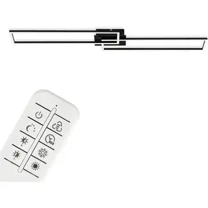 Светильник LED потолочный 3145015 FRAME LED-панель, холодный белый | нейтральный белый | дневной белый | теплый белый, потолочная лампа, 110x24,8x7,8 см, черный, 40 Вт, гостиная, спальня Briloner Leuchten, черный