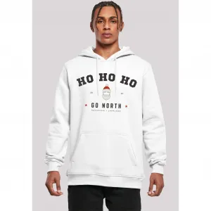 Толстовка F4NT4STIC "Ho Ho Ho Santa Claus Christmas", Рождество, подарок, логотип, белый