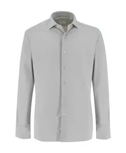 Изысканная рубашка с французским воротником. Xacus, серый