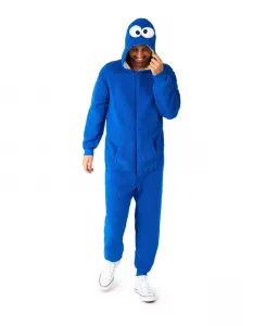 Мужской официальный комбинезон Elmo Union Suit - взрослый комбинезон Sesame Street красный Opposuits