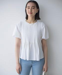 Блузка с баской и эффектом сухого прикосновения Suite, цвет Ivory [002]