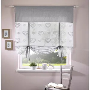 Шторы для дома «Луи», (1 шт.), полупрозрачные, устойчивые, с принтом на одной стороне Home Affaire, серый