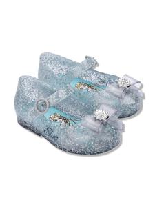 Блестящие балетки с принтом Elsa Mini Melissa, синий