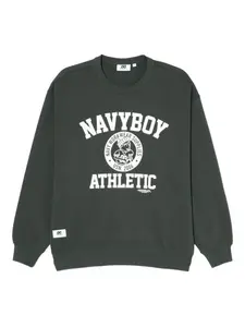 Толстовка с графичным принтом Chocoolate, зеленый