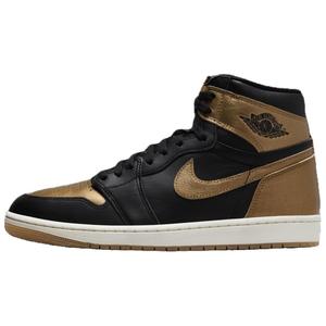 Кроссовки Air Jordan 1 High OG "Metallic Gold", черный/золотой