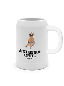 Пивная кружка с надписью "ленивец" на белом фоне Mr. & Mrs. Panda