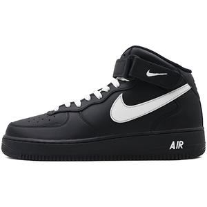 Nike Air Force 1 нескользящие мид-топ скейтборд кроссовки unisex черный белый