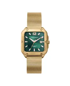 Женские часы Magnum с корпусом из миланской стали и золотой сеткой IP Viceroy, золотой