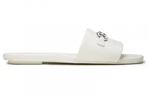 Stuart Weitzman SW Slide Slippers Women's Beige