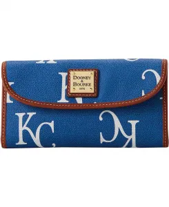 Спортивная континентальная клатч с монограммой Kansas City Royals Dooney & Bourke