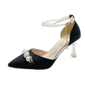 Женские туфли на тонком каблуке и высоком каблуке Xingdiman, Black