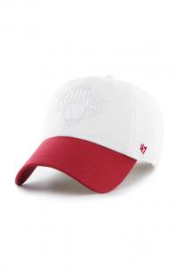 Бейсболка с козырьком хлопковая NBA New York Knicks '47 x Tommy Hilfiger 47 Brand, белый