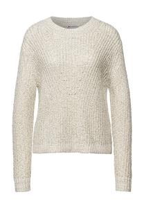 Ребристая отделка свитера Street One, бежевый