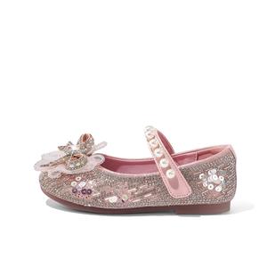 Низкие кожаные туфли ABC DOUKIDS для детей ABCdoukids, розовый