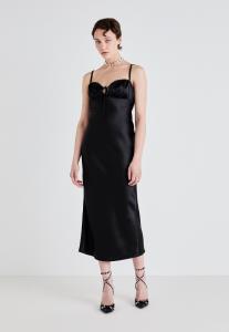 Коктейльное/вечернее платье MIDI DRESS Gina Tricot, черный