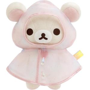 Кукла плюшевая San X Rilakkuma After The Rain Raincoat малый размер высокая SAN-X