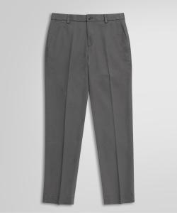 Брюки чинос из эластичного хлопка с простой передней частью, стандартного размера.