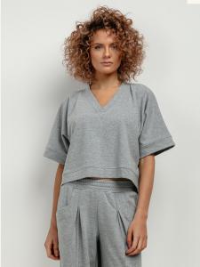 Рубашка оверсайз TESSITA, светло-серый