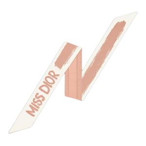 Шелковый платок женский белый/розовый DIOR