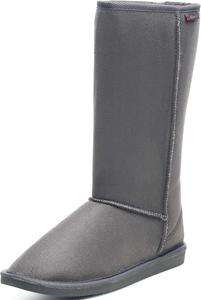 Зимние женские сапоги Alpine Swiss до середины голенища 11 с искусственной овчиной, стиль австралийских замшевых сапог, теплые и стильные для холодной погоды, серый