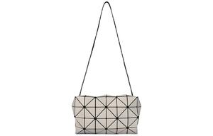 ISSEY MIYAKE Поливинилхлоридная смола Подушка Сумка Бокс Сумка через плечо Кроссбоди Классическая Женская Светло-серая