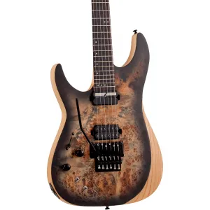 Электрогитара Schecter Guitar Research Reaper-6 FR S LH, сатиновый угольный градиент