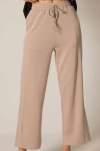 Широкие брюки с боковой шнуровкой Tru в цвете таупе P.CILL, Taupe