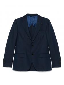 Блейзер с брошью Lardini, синий