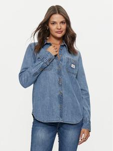 Джинсовая рубашка regular fit W4YH37 D5EI2 Guess Jeans, синий