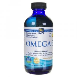 БАД, Nordic Naturals, Омега 3 1560 мг, вкус лимона, 237 мл