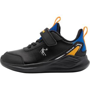 Детская повседневная обувь для дошкольников QIAODAN, черный/синий