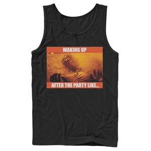 Мужская майка «Звездные войны», просыпающаяся после вечеринки, как Хан Соло Licensed Character, черный