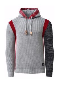 Вязаный свитер с контрастными деталями Rusty Neal, серый