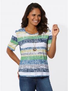 Рубашка с круглым вырезом с принтом резеда-лимон WITT WEIDEN