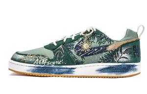 Nike Кроссовки для скейтбординга Court Borough с устойчивостью к истиранию, мужские, бело-зеленые