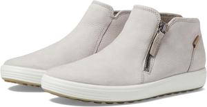 Кроссовки ECCO Soft 7 Low Cut Zip Bootie, цвет Grey Rose