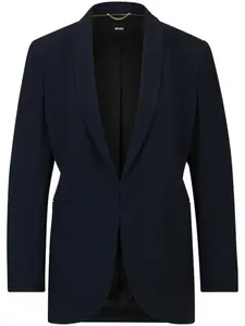 Однобортный блейзер Jirea BOSS, синий