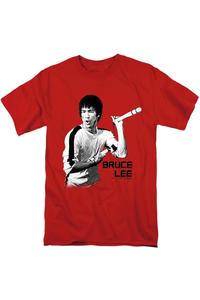 Футболка с коротким рукавом для взрослых Bruce Lee Nunchucks Gildan, красный