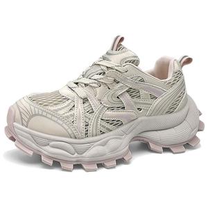 Женские кроссовки с амортизацией, дышащие, увеличивающие рост, низкие, массивные Craftsman gang, Pink