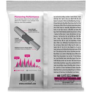 Ernie Ball P02814 Супероблегающие басовые струны с плоской намоткой