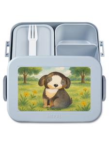 Mr. & Mrs. Panda Ланч-бокс для собак, расслабляющий дизайн без лишних слов, пастельно-голубой цвет