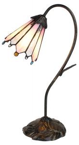 Настольная лампа Тиффани Clayre & Eef Tischlampe Lenka, коричневый - пластик - 17 x 48 x 30 см