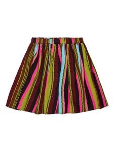 Marni Kids юбка в полоску, зеленый